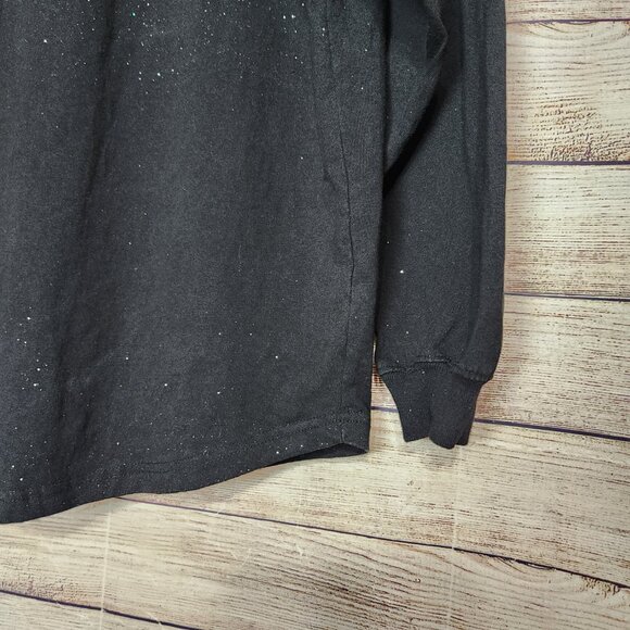 Walt DISNEY World HALLOWEEN Glitter Black Candy Corn Spirit Jersey Size XS - Picture 13 of 14